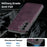 For Samsung Galaxy A37 5G Magnetic Case Leather Back Phone Cover - Dark Purple - 4