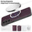 For Samsung Galaxy A57 5G Magnetic Case Leather Back Phone Cover - Dark Purple - 5