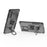 For Samsung Galaxy A37 5G Case Rotatable Ring Kickstand PC + TPU Shockproof Phone Cover - Black - 3