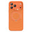 For iPhone 17 Pro Max Magnetic Case with 360° Rotating Ring Stand Wave Ripple Cover + Tempered Glass Screen Protector - Orange - 2