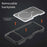 For iPhone 18 Pro Max / 17 Pro Max Magnetic Case Removable Backplate Shockproof PC TPU Cover - Black - 5