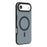 For iPhone Air Magnetic Case Anti-fingerprint Soft-touch Shockproof  TPU + PC Cover - Black - 1