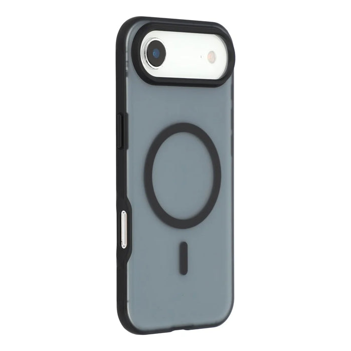 For iPhone Air Magnetic Case Anti-fingerprint Soft-touch Shockproof  TPU + PC Cover - Black - 1