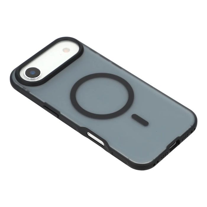 For iPhone Air Magnetic Case Anti-fingerprint Soft-touch Shockproof  TPU + PC Cover - Black - 4
