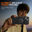 For iPhone 13  /  14 Case Magnetic Case Ring Kickstand Slide Camera Cover TPU PC Hybrid Phone Shell - Black - 7