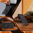 For Samsung Galaxy A35 5G Case Magnetic Case Ring Kickstand Slide Camera Cover TPU PC Hybrid Phone Shell - Black - 4