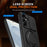 For Samsung Galaxy A35 5G Case Magnetic Case Ring Kickstand Slide Camera Cover TPU PC Hybrid Phone Shell - Black - 5
