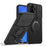 For Samsung Galaxy A37 5G Case Magnetic Case Ring Kickstand Slide Camera Cover TPU PC Hybrid Phone Shell - Black - 1