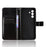 For Samsung Galaxy A37 5G PU Leather Case with Strap Crazy Horse Texture Phone Wallet Cover - Black - 4