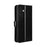 For Samsung Galaxy A37 5G PU Leather Case with Strap Crazy Horse Texture Phone Wallet Cover - Black - 7