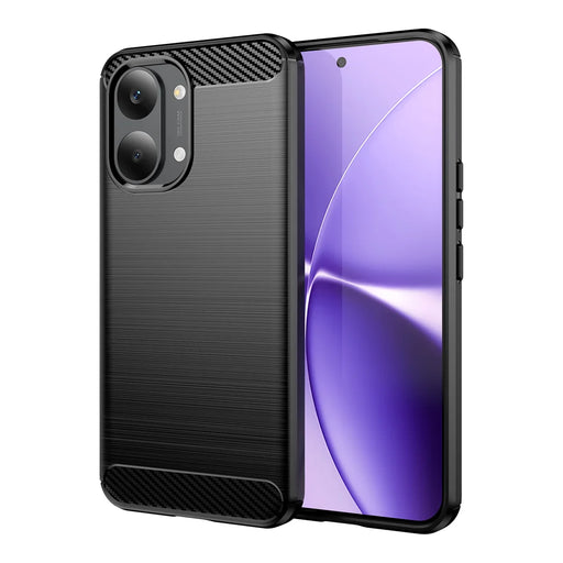 WANLONFENG For Xiaomi Redmi Turbo 5 Max 5G / Xiaomi Poco X8 Pro Max 5G Case with Screen Film LS Series Big Lens Hole Brushed Texture TPU Phone Cover - Black - 2