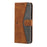 For Google Pixel 11 Leather Case Splicing Stitching Wallet Phone Cover with Wrist Strap - Brown - 5