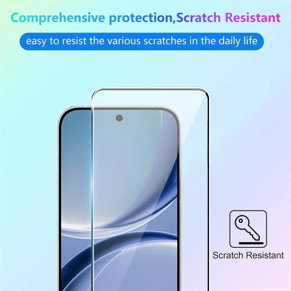 For Xiaomi Poco X8 Pro 5G Case TPU Clear Phone Cover + 2PCS Tempered Glass Screen Film 2.5D Arc Edge - Transparent - 3