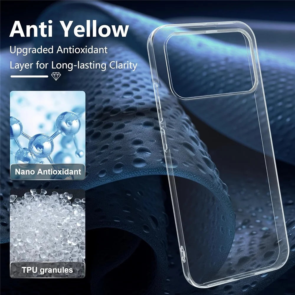 For Xiaomi Poco F8 Pro 5G Case TPU Clear Phone Cover + 2PCS Tempered Glass Screen Film 2.5D Arc Edge - Transparent - 7