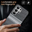 For Samsung Galaxy S26 Ultra Case Card Slot View Window Gradient Color Checkered Pattern Leather Phone Cover - Black - 4