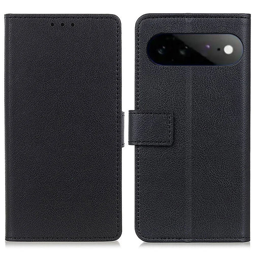 For Google Pixel 11 Pro XL Case PU Leather Stand Wallet Phone Cover - Black - 1