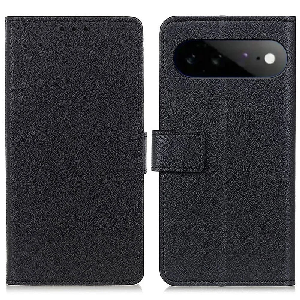 For Google Pixel 11 Pro XL Case PU Leather Stand Wallet Phone Cover - Black - 1