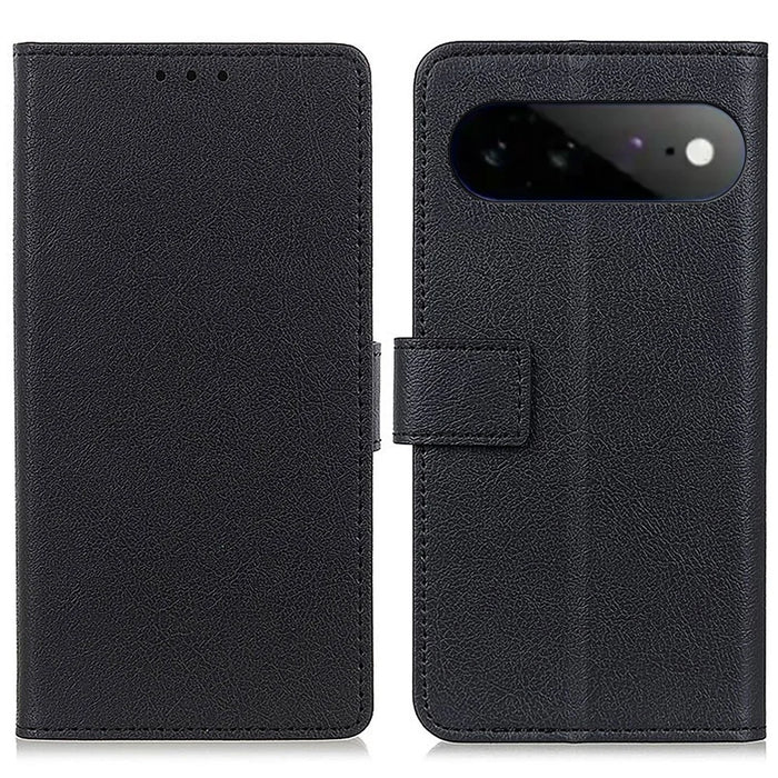 For Google Pixel 11 Pro XL Case PU Leather Stand Wallet Phone Cover - Black - 1