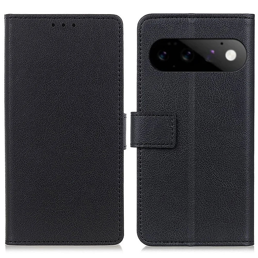 For Google Pixel 11  /  Pixel 11 Pro Case PU Leather Stand Wallet Phone Cover - Black - 1
