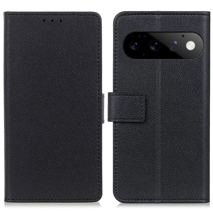 For Google Pixel 11  /  Pixel 11 Pro Case PU Leather Stand Wallet Phone Cover - Black - 1