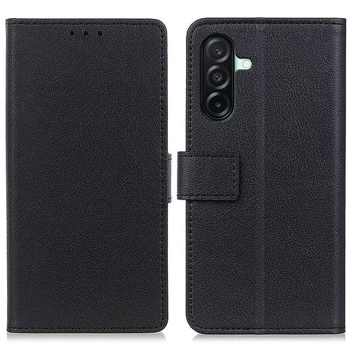 For Samsung Galaxy A27 5G Case PU Leather Stand Wallet Phone Cover - Black - 1