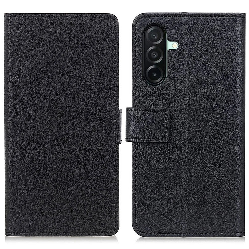 For Samsung Galaxy A27 5G Case PU Leather Stand Wallet Phone Cover - Black - 1