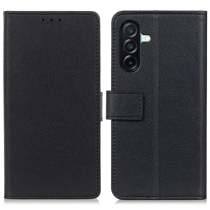For Samsung Galaxy A27 5G Case PU Leather Stand Wallet Phone Cover - Black - 1