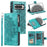 For Google Pixel 11 Pro XL Wallet Case Mandala Flower Pattern PU Leather Phone Cover with Wrist Strap - Mint Green - 1