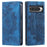 For Google Pixel 11 Pro XL Case Magnetic Closing Leather Phone Cover Pattern Imprinted - Blue - 1