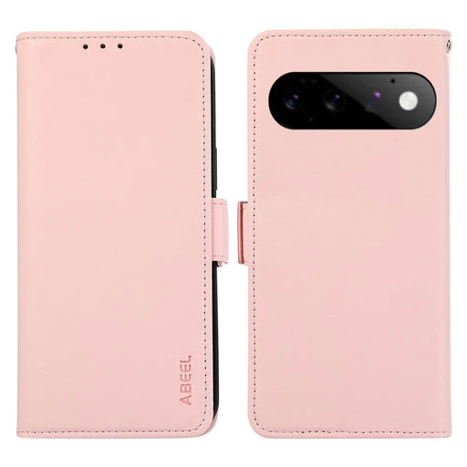 ABEEL For Google Pixel 11  /  Pixel 11 Pro Case Leather Phone Cover with RFID Blocking Wallet - Pink - 1