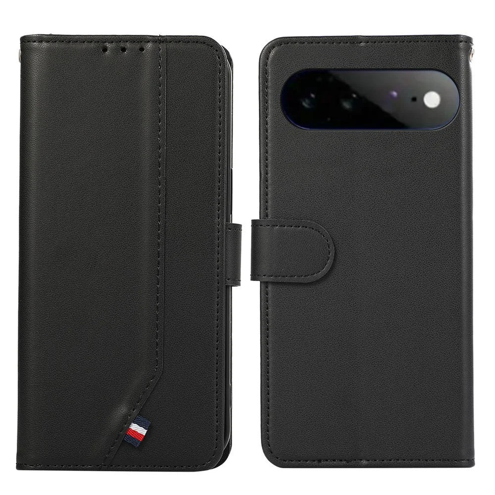 For Google Pixel 11 Pro XL Case RFID Blocking Flip Leather Phone Cover - Black - 1
