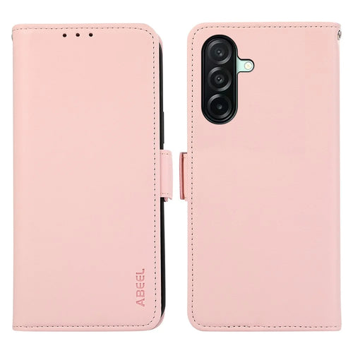 ABEEL For Samsung Galaxy A27 5G Case Leather Phone Cover with RFID Blocking Wallet - Pink - 1