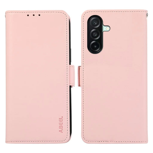 ABEEL For Samsung Galaxy A27 5G Case Leather Phone Cover with RFID Blocking Wallet - Pink - 1