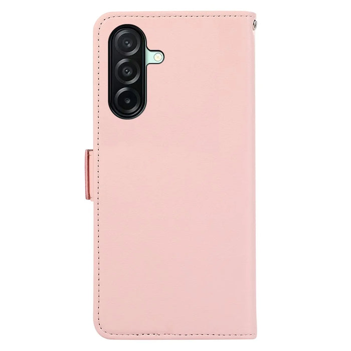ABEEL For Samsung Galaxy A27 5G Case Leather Phone Cover with RFID Blocking Wallet - Pink - 7