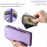 For Google Pixel 11 Pro XL Case TPU + PU Leather Wallet Phone Cover with Wrist Strap - Purple - 7