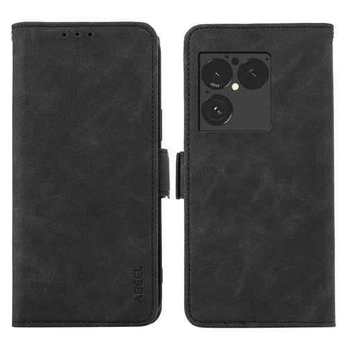 ABEEL For Sony Xperia 1 VIII Case PU Leather Folio Stand View RFID Blocking Phone Cover - Black - 1