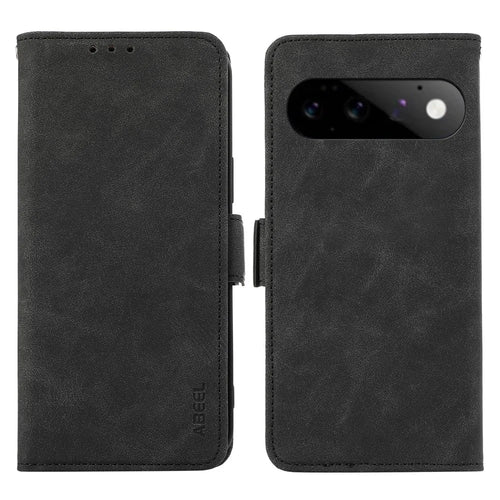 ABEEL For Google Pixel 11  /  Pixel 11 Pro Case PU Leather Folio Stand View RFID Blocking Phone Cover - Black - 1