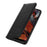 For Samsung Galaxy A27 5G Stand Case Split Leather Litchi Texture Wallet Phone Cover - Black - 4