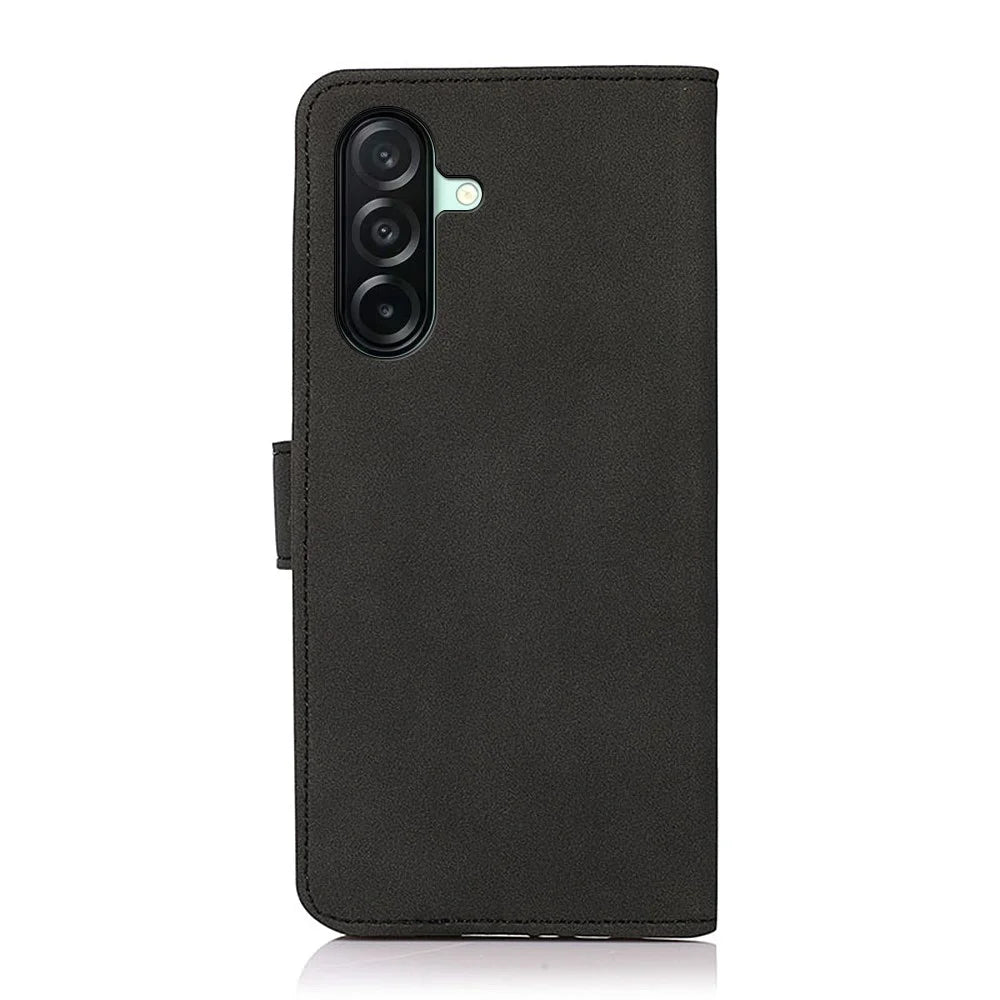 KHAZNEH For Samsung Galaxy A27 5G Case Anti Scratch PU Leather Wallet Stand Phone Cover - Black - 7