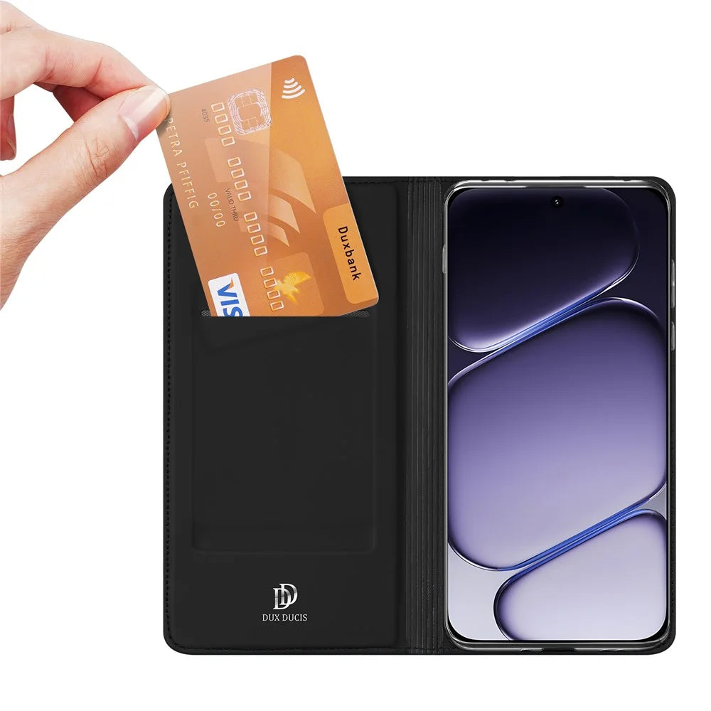 Dux Ducis For OnePlus Nord 6 5G Case Skin Pro Series Leather Stand Cover Card Holder - Black - 2