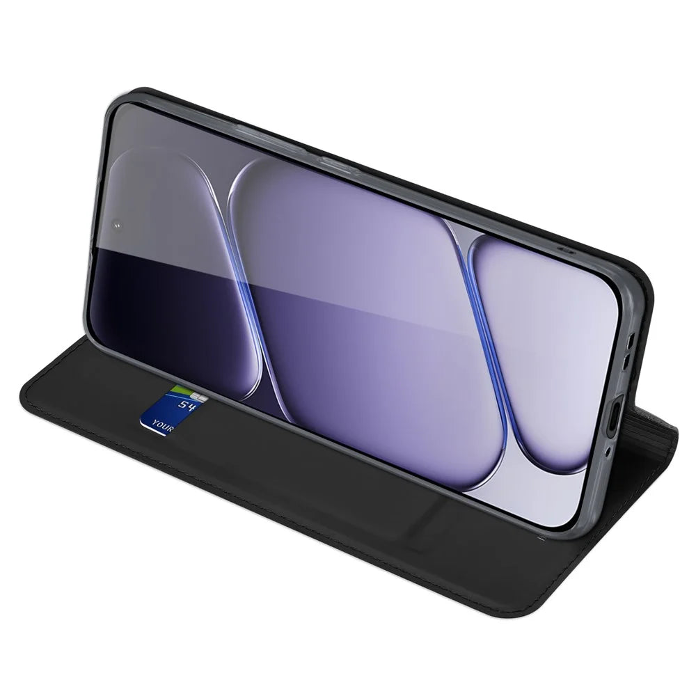 Dux Ducis For OnePlus Nord 6 5G Case Skin Pro Series Leather Stand Cover Card Holder - Black - 3