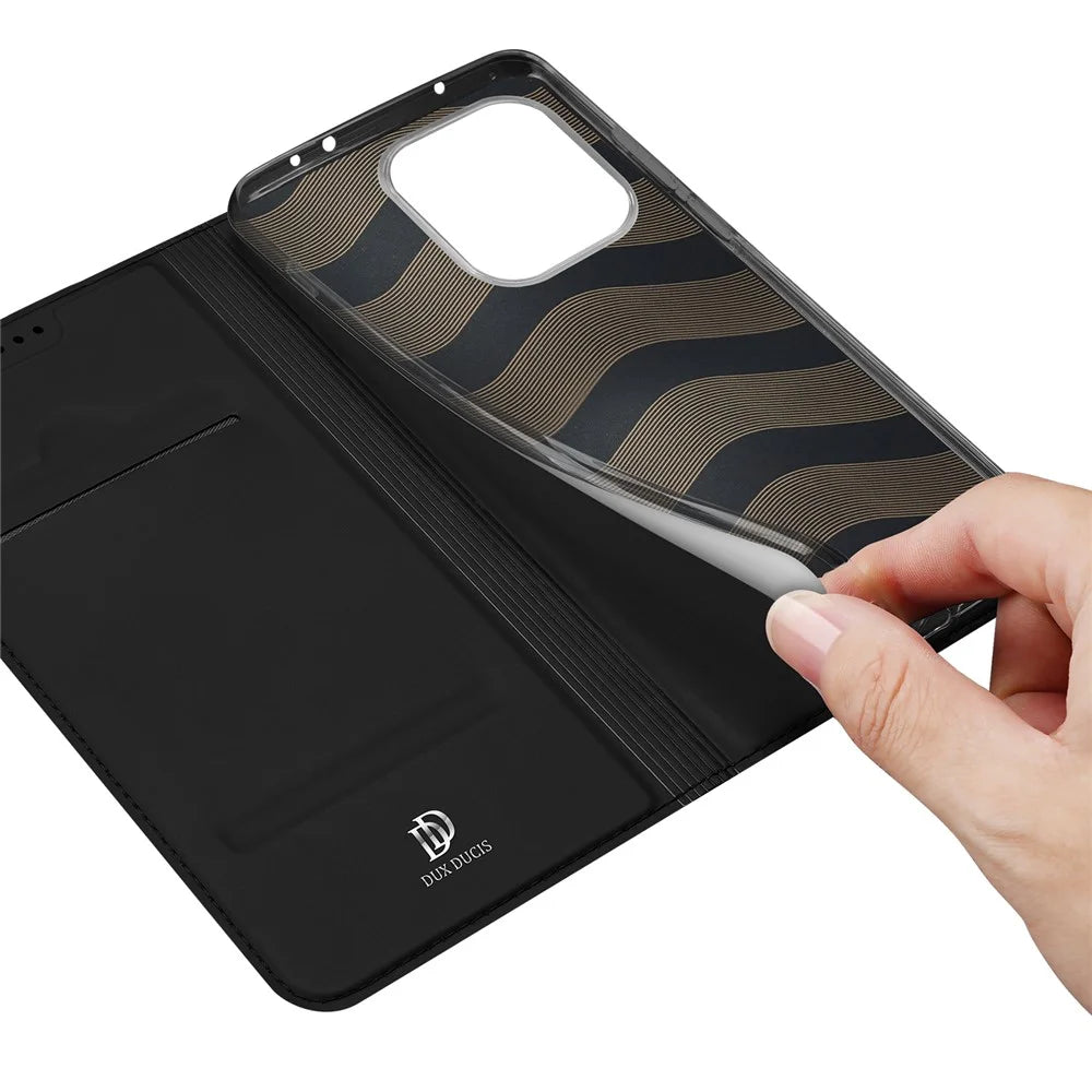 Dux Ducis For OnePlus Nord 6 5G Case Skin Pro Series Leather Stand Cover Card Holder - Black - 7