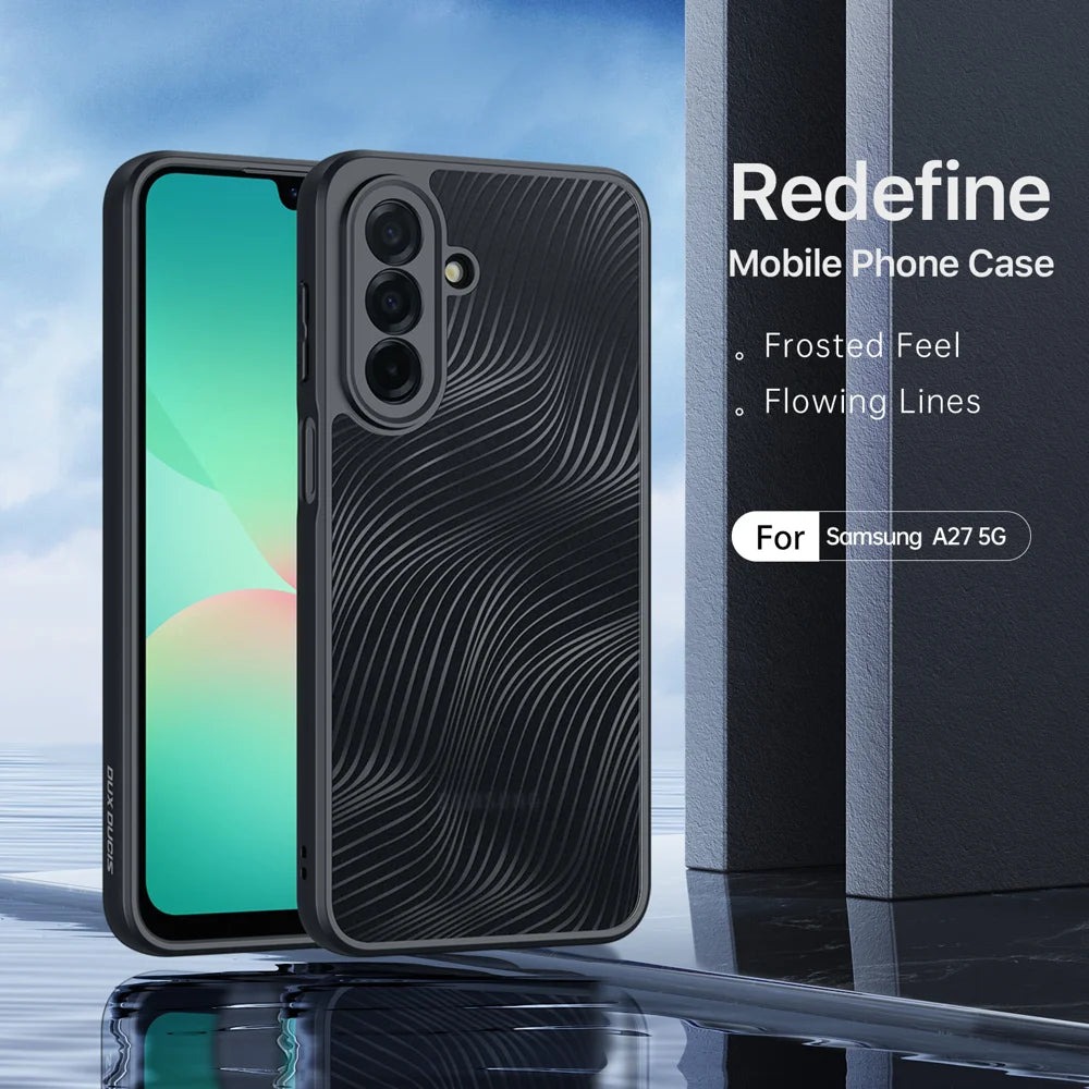 Dux Ducis For Samsung Galaxy A27 5G Case Aimo Series TPU+PC Matte Drop-proof Phone Cover (REACH Certification) - Black - 3