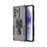 WANLONFENG For Samsung Galaxy A37 5G Phone Case PC TPU Back Cover Kickstand with Tempered Glass - Black - 2