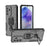 WANLONFENG For Samsung Galaxy A37 5G Phone Case PC TPU Back Cover Kickstand with Tempered Glass - Black - 4