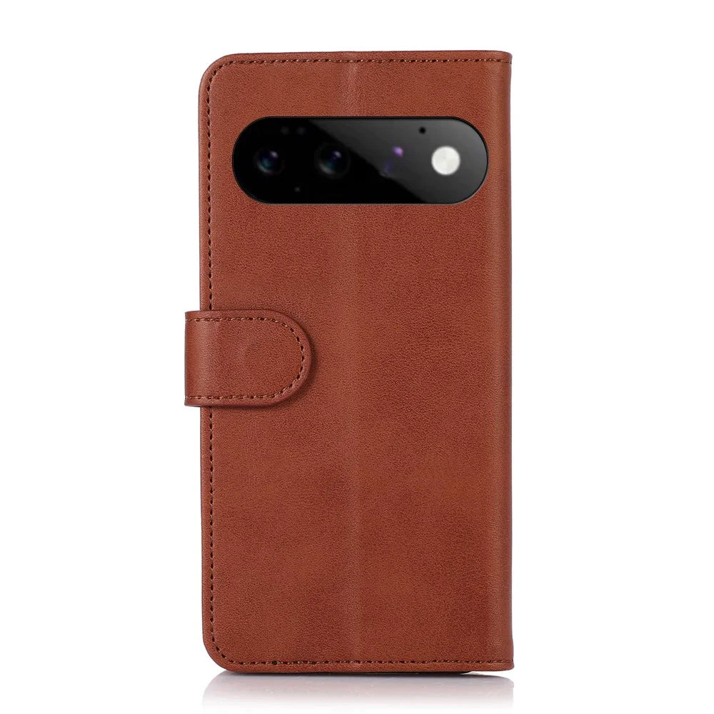 For Google Pixel 11  /  Pixel 11 Pro Case Cowhide Texture Leather Wallet Phone Cover with Stand - Brown - 7