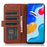 For Samsung Galaxy A27 5G Case Cowhide Texture Leather Wallet Phone Cover with Stand - Brown - 2