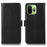 For OnePlus 15T 5G Case RFID Blocking Genuine Cow Leather Wallet Phone Cover - Black - 1