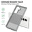 For Samsung Galaxy Z Fold7 5G Translucent Case Anti-fingerprint Shockproof TPU PC Protective Cover - Grey - 2