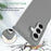 For Samsung Galaxy Z Fold7 5G Translucent Case Anti-fingerprint Shockproof TPU PC Protective Cover - Grey - 3